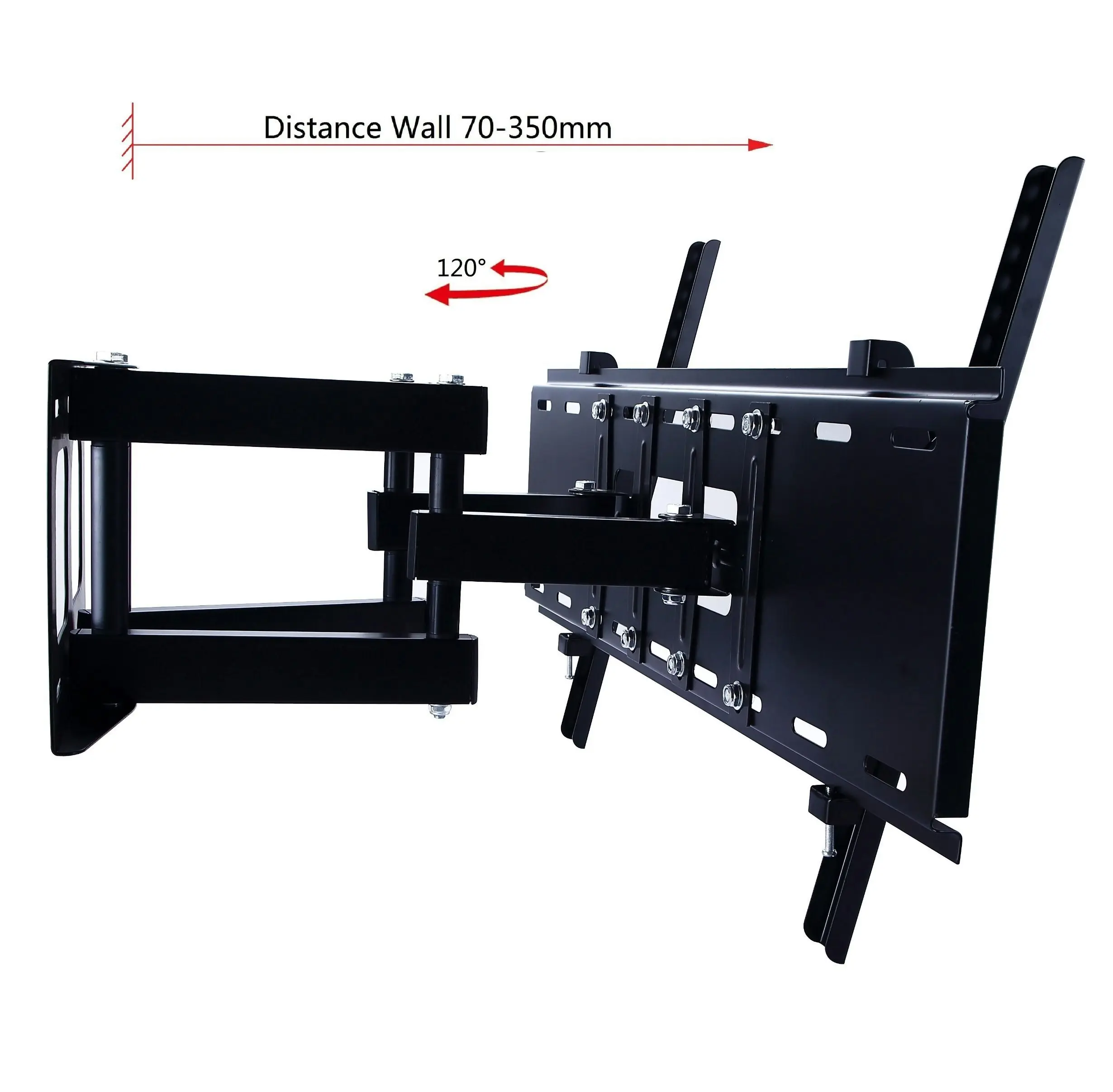 TODO 32 - 70 inch TV Wall Mount Bracket Dual Arm W/ 30° Tilt 120° Swivel Vesa Compliant