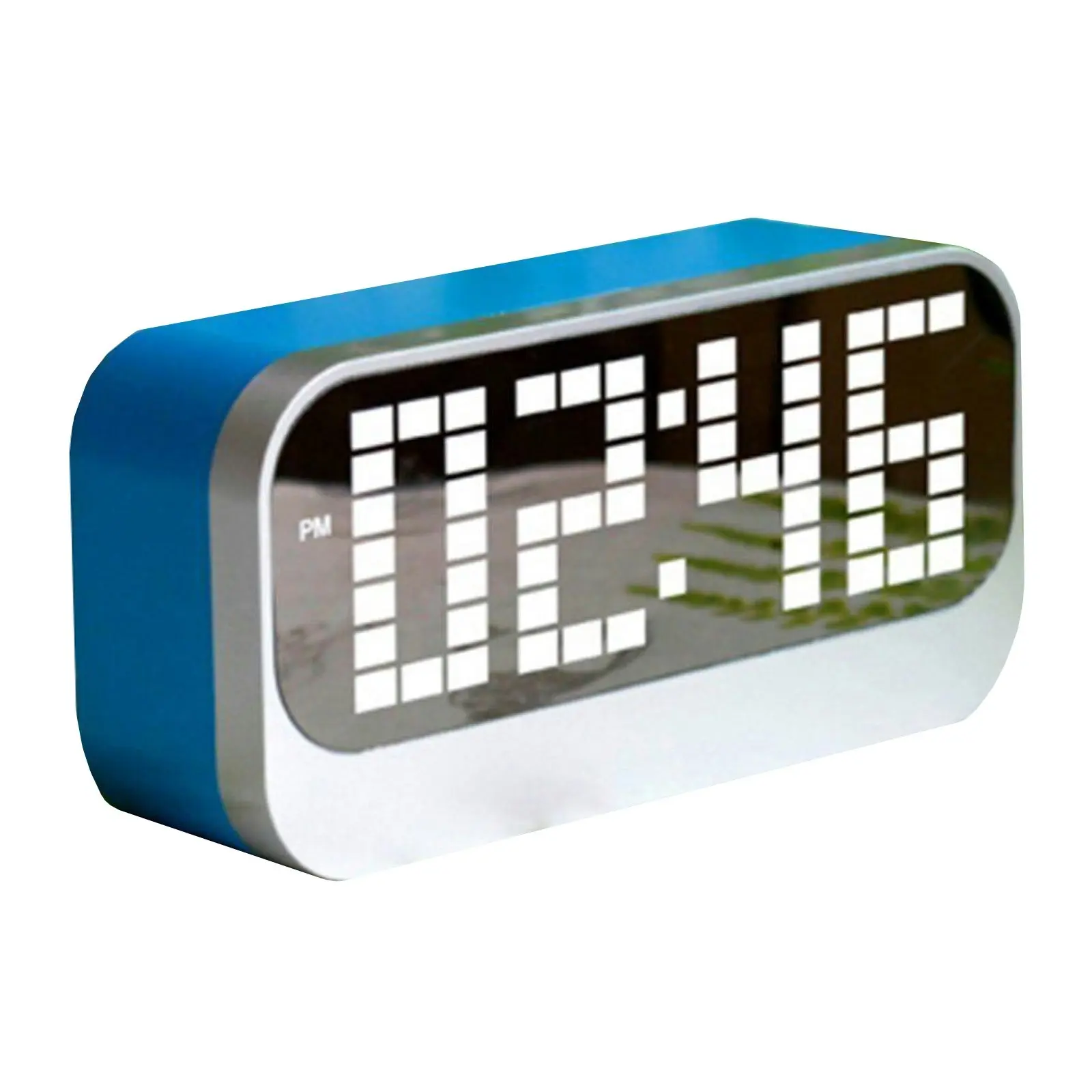 TODO Led Digital Alarm Clock Large Display Usb Powered Blue