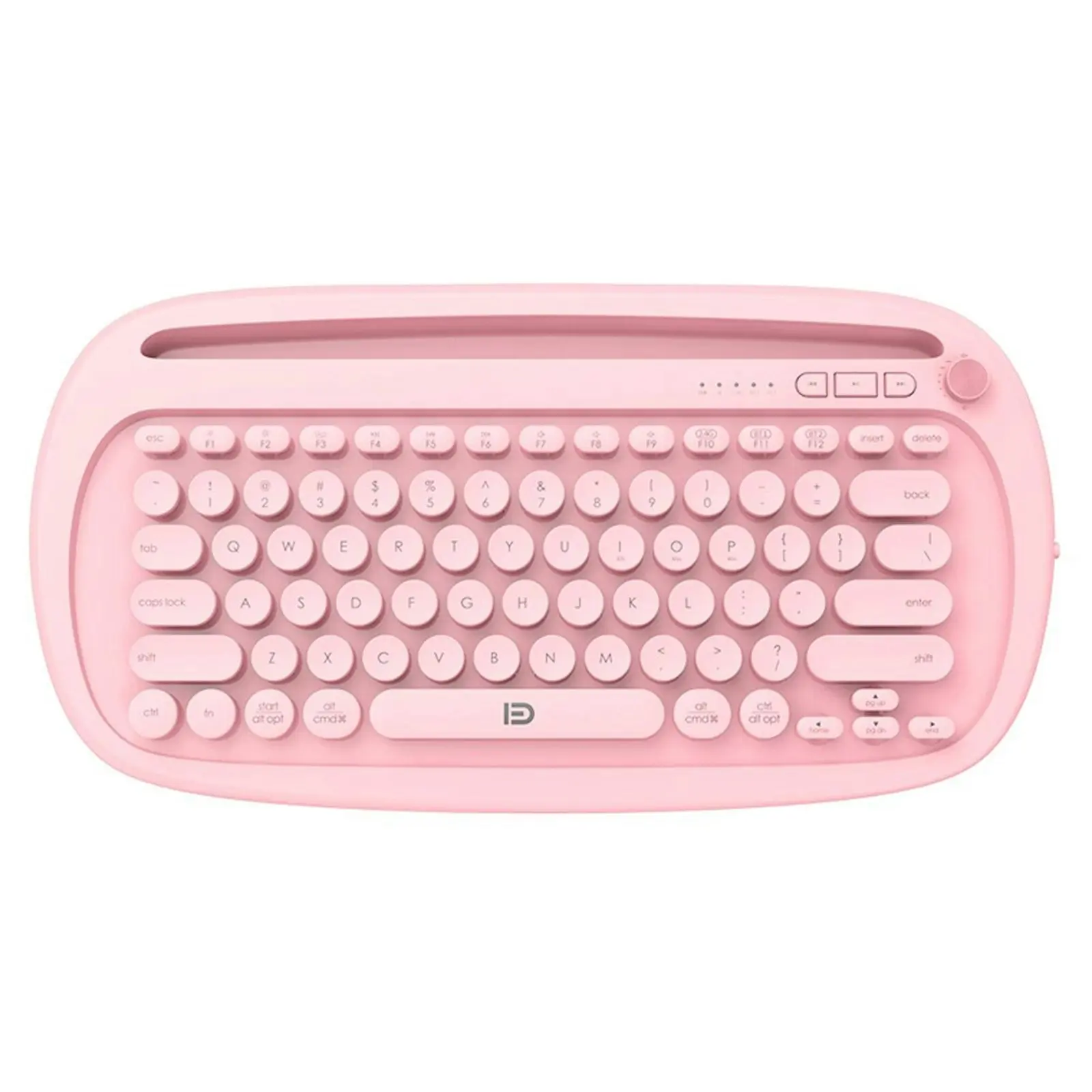 TODO Bluetooth Wireless Keyboard Tablet Holder Mac Windows Android USB 2.4G BT 3.0 5.0 - Pink