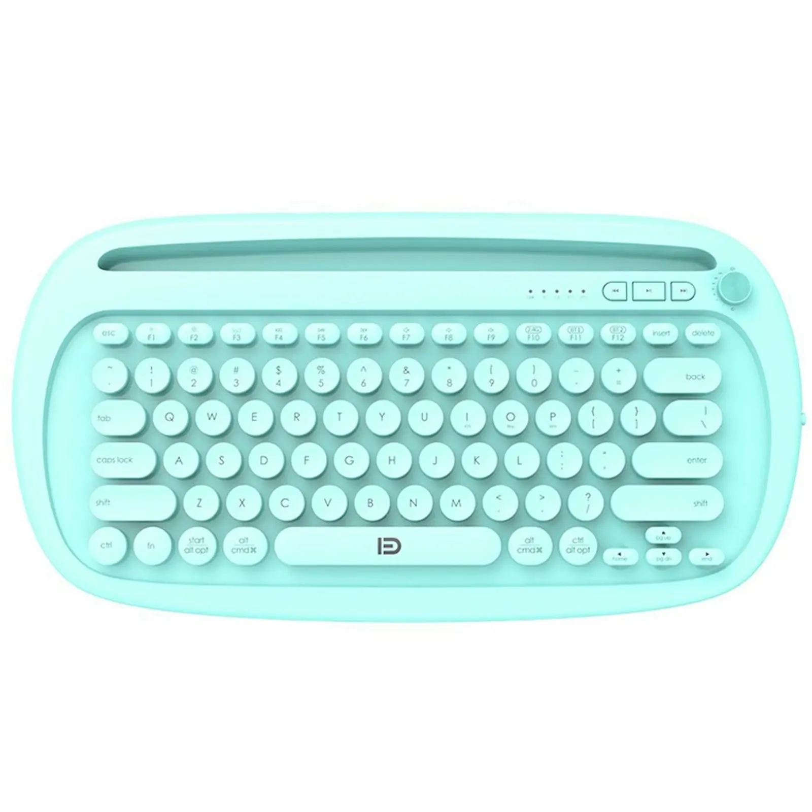 TODO Bluetooth Wireless Keyboard Tablet Holder Mac Windows Android USB 2.4G BT 3.0 5.0 - Blue