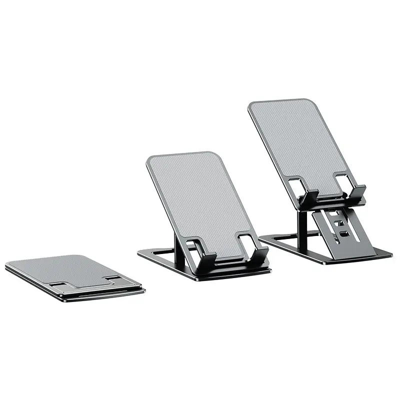 TODO Aluminium Alloy 3.5 - 12" Mobile Phone Tablet Stand Mount Folding Holder iPad iPhone - Grey