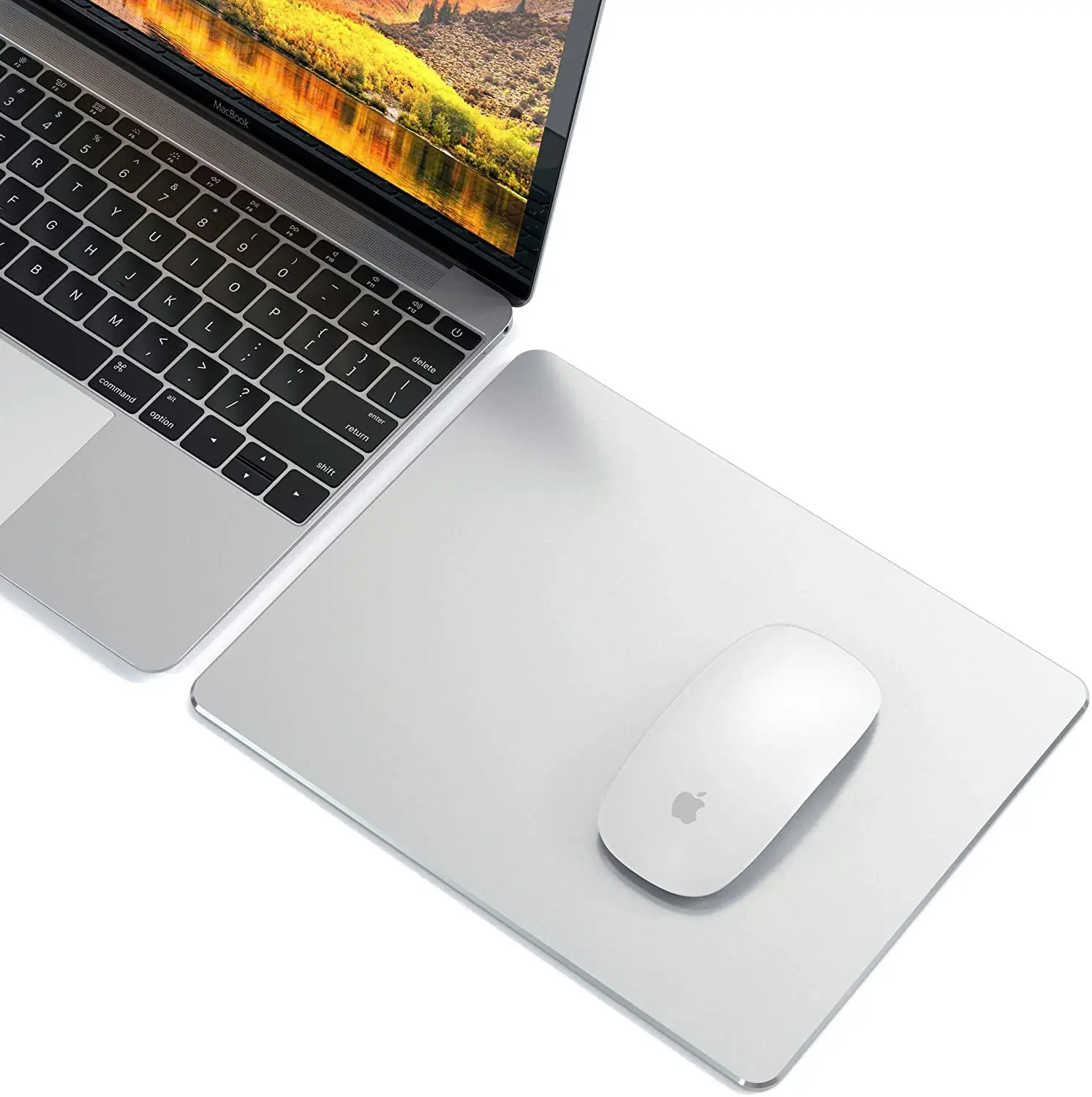 TODO Aluminium Alloy Mousepad Mat Gaming for Apple Macbook PC Aluminum Mouse Pad