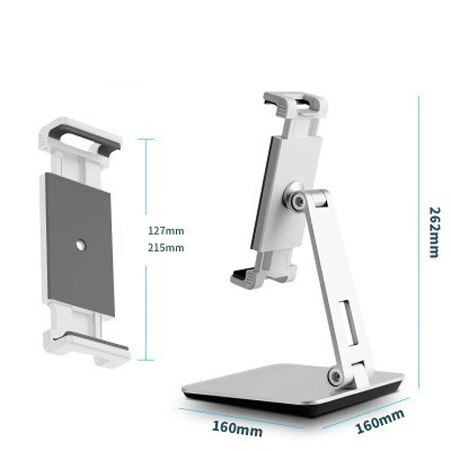 TODO Aluminium Foldable Tablet Stand Mount Holder Bracket iPhone iPad 4" - 14"