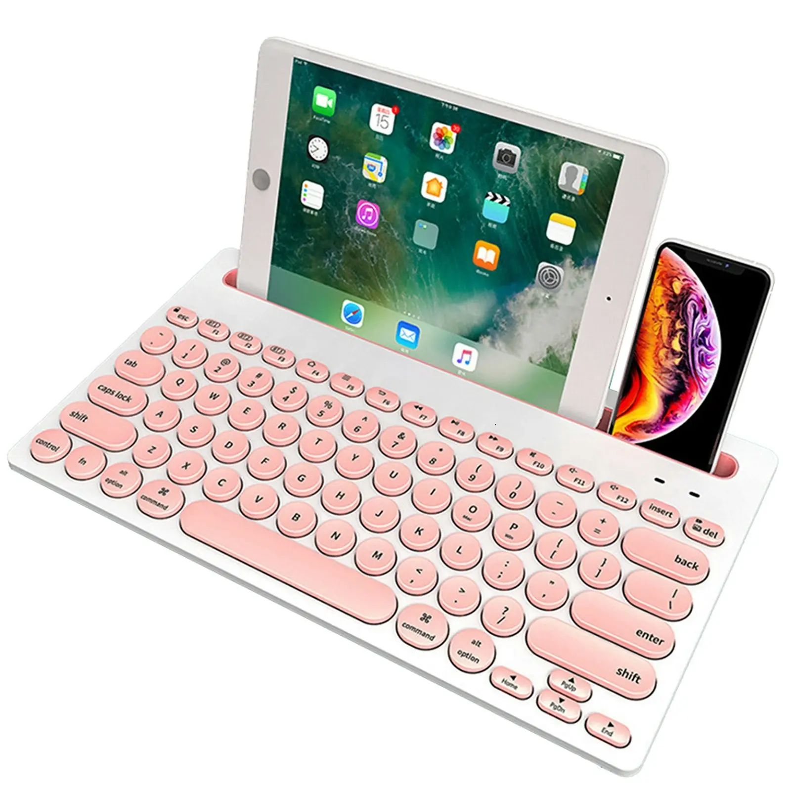 TODO Bluetooth Wireless Keyboard Holder 3 Channel Mac Windows Android 79 Key tablet