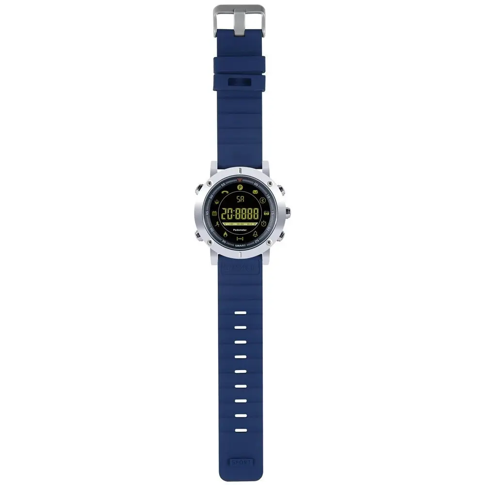 Bluetooth V4.0 Smart Watch 1.8" Fstn Lcd Sports Tracker Ip67 Android Ios - Blue