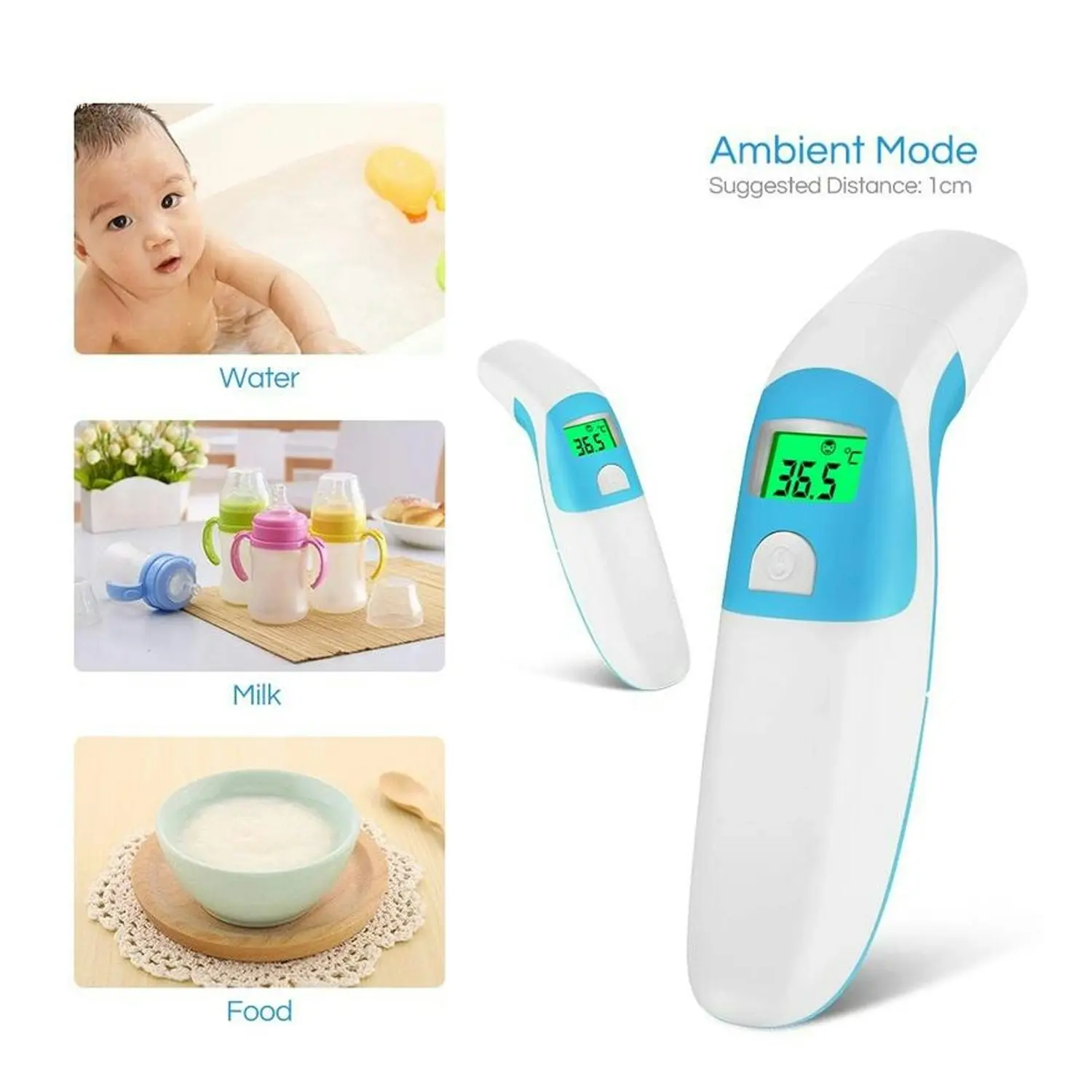 Infrared Ear Forehead Thermometer IR Digital Body Temperature 3 Colour LCD Adult Child