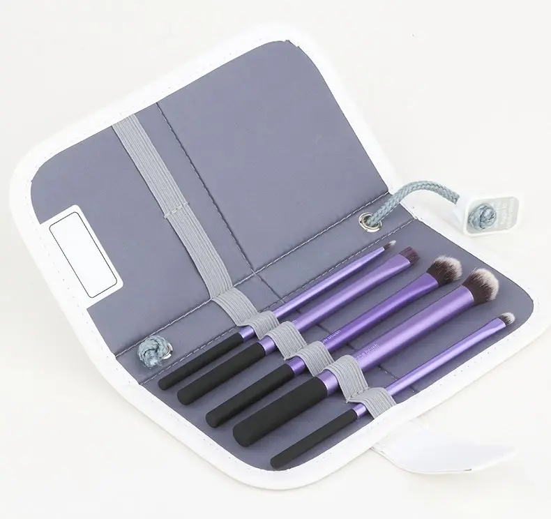 5 Pc Eye Definition Makeup Brush Set Brushes with Case