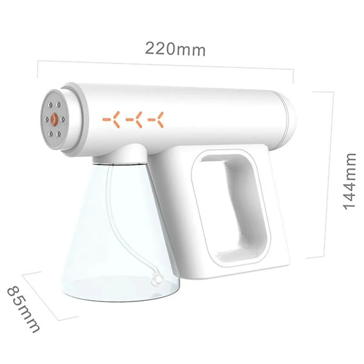 6 Blue Light Sterilizer Nano Atomizer Spray Disinfection Gun Purifier Li-ion Cordless 300ml