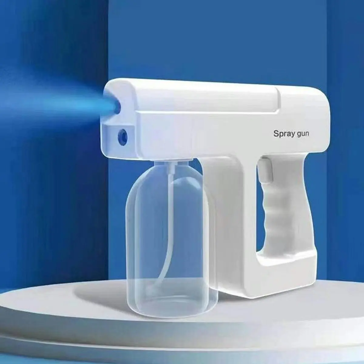 TODO Blue Light Nano Spray Disinfection Gun Air Purifier Sterilizer Portable Rechargeable 300ml - White