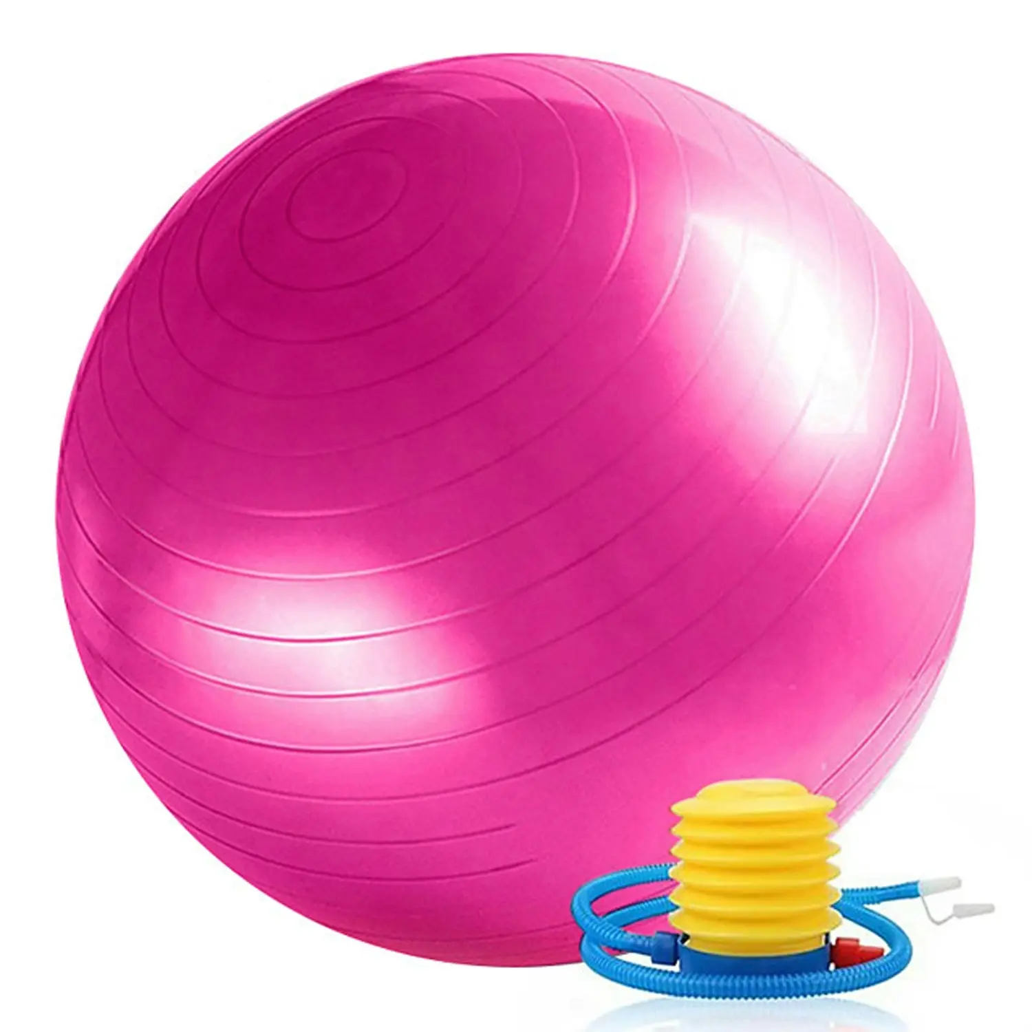 55cm Exercise Ball Yoga Gym Home Exercise Pilates Equipment Fitness Ball