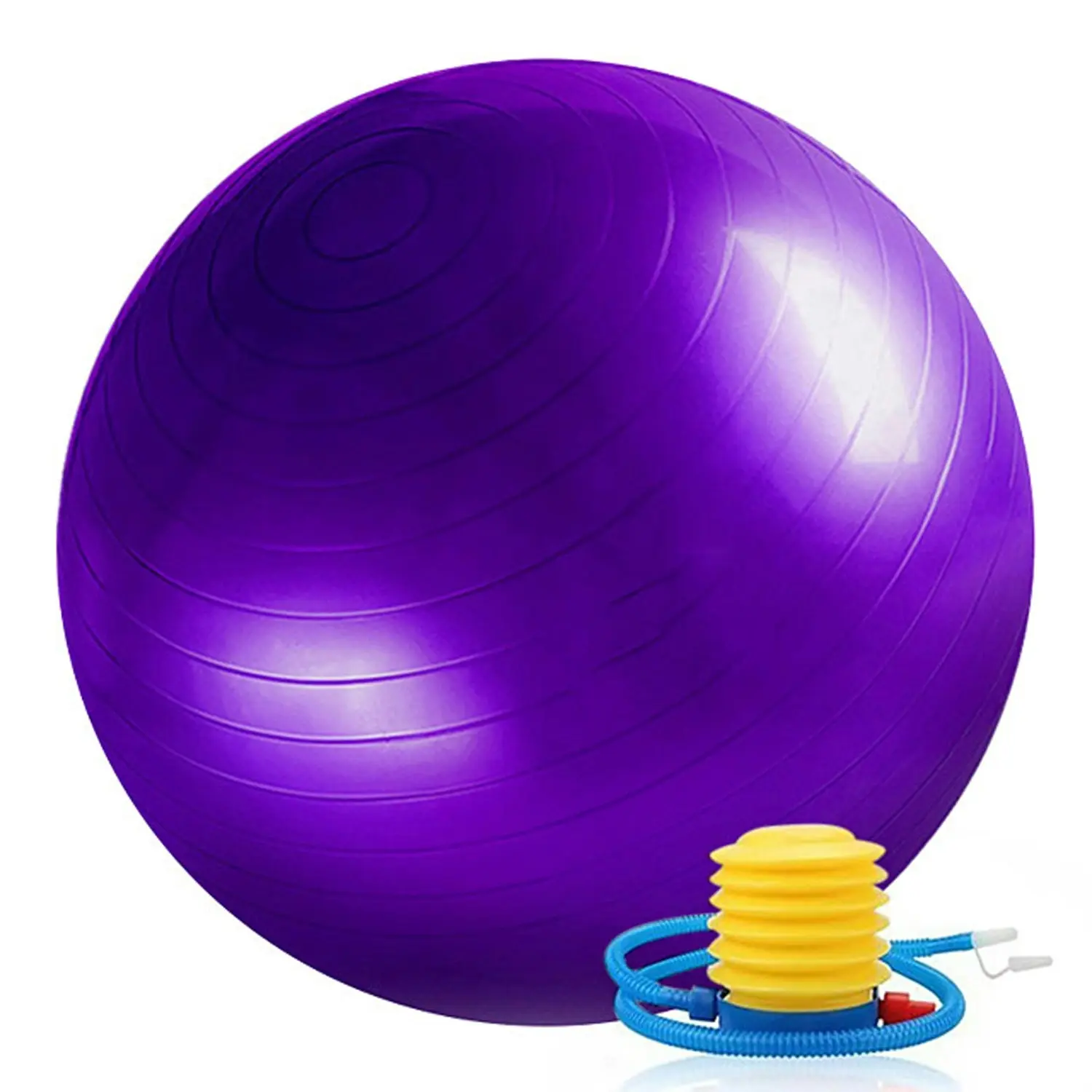 55cm Exercise Ball Yoga Gym Home Exercise Pilates Equipment Fitness Ball