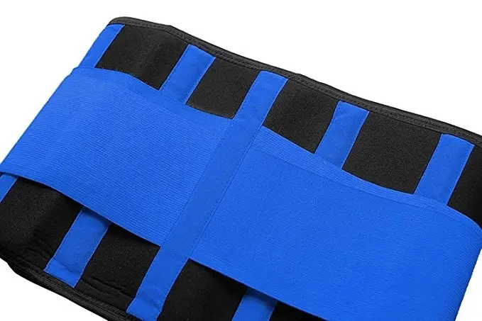 Corset Waist Trainer Body Shaper Womens Control Cincher Gridle Spandex Blue - 2XL