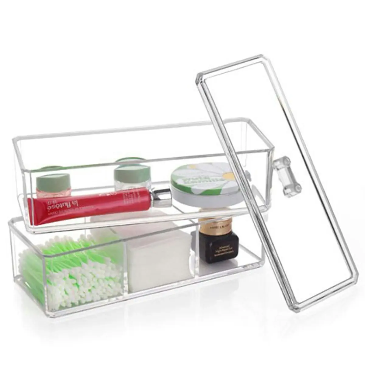 Acrylic Makeup Organizer Container 5Mm Clear Acrylic Cosmetic Box Case