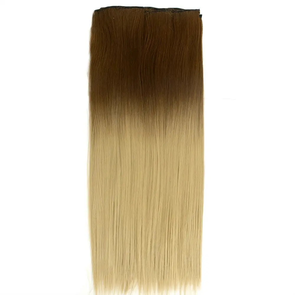 22" Two Tone Ombre Ash Quality Synthetic Hair Straight 7Piece 16Clips 03