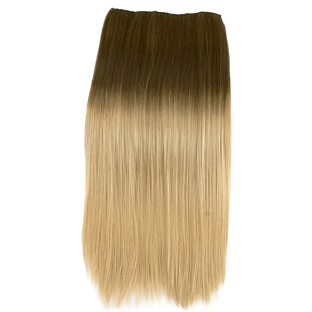 22" Two Tone Ombre Blonde  Deluxe Synthetic Hair Straight 7Piece 16Clips 04