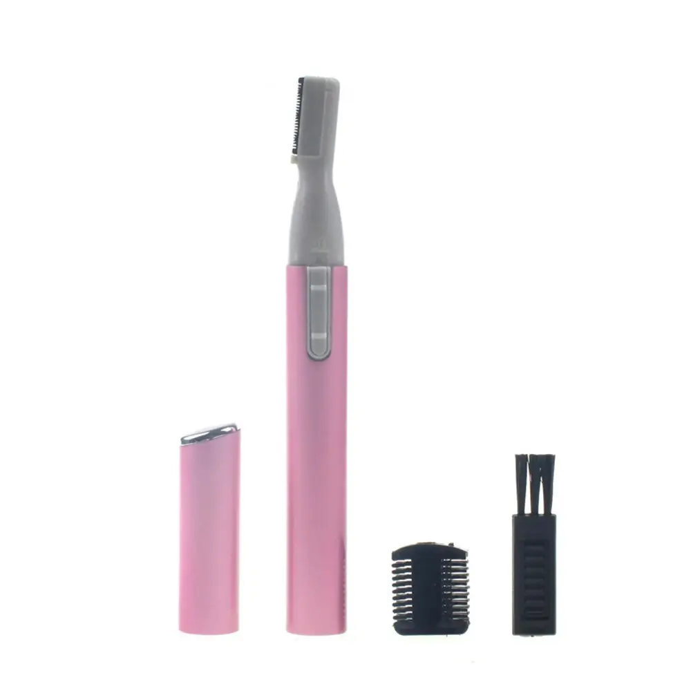 Electric Travel Eyebrow Nose Ear Hair Body Trimmer Remover Lady Shaver Razor Blade