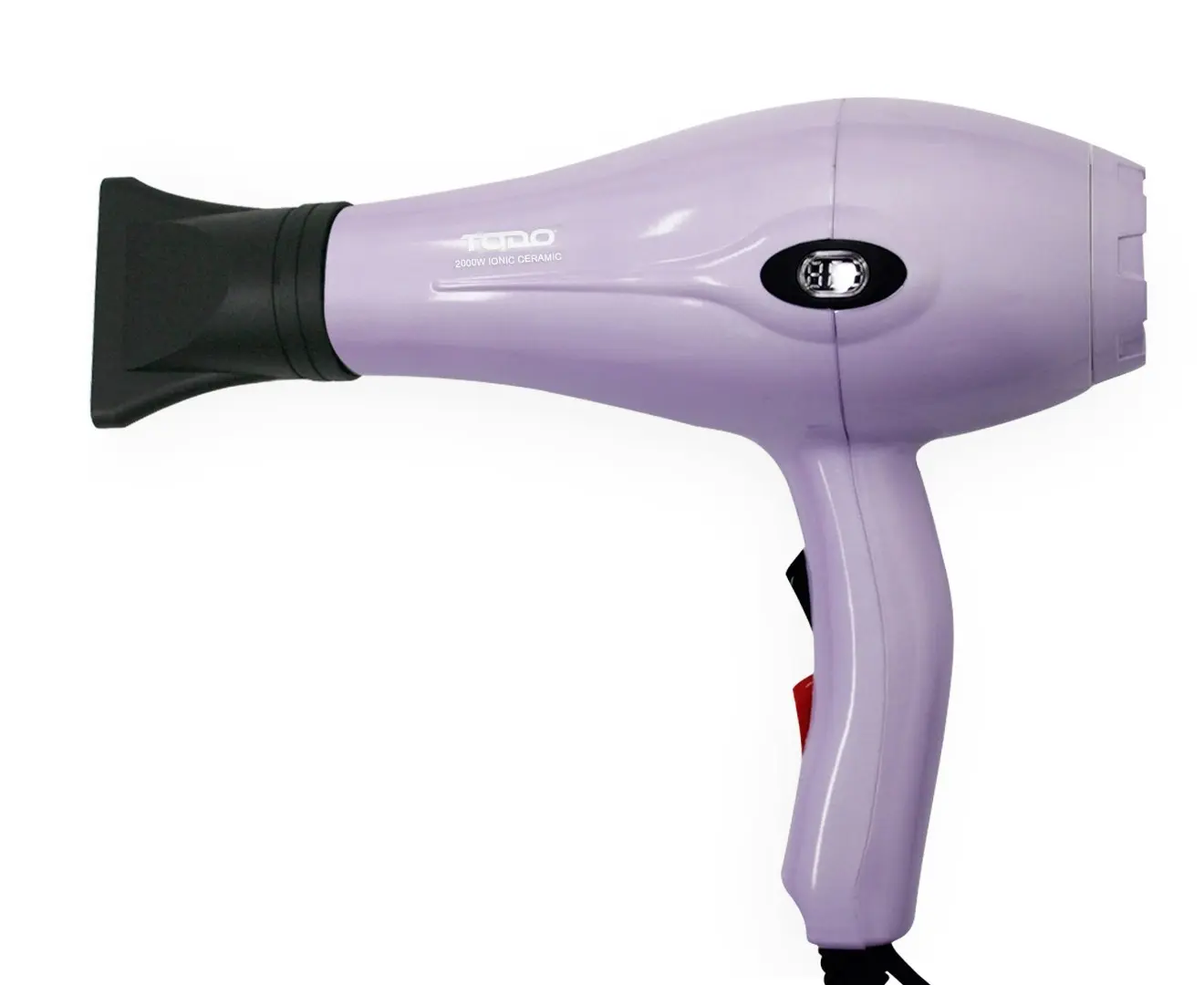 TODO 2000W Ionic Ceramic Anti Frizz Hair Dryer Digital Temperature Lcd Lavender