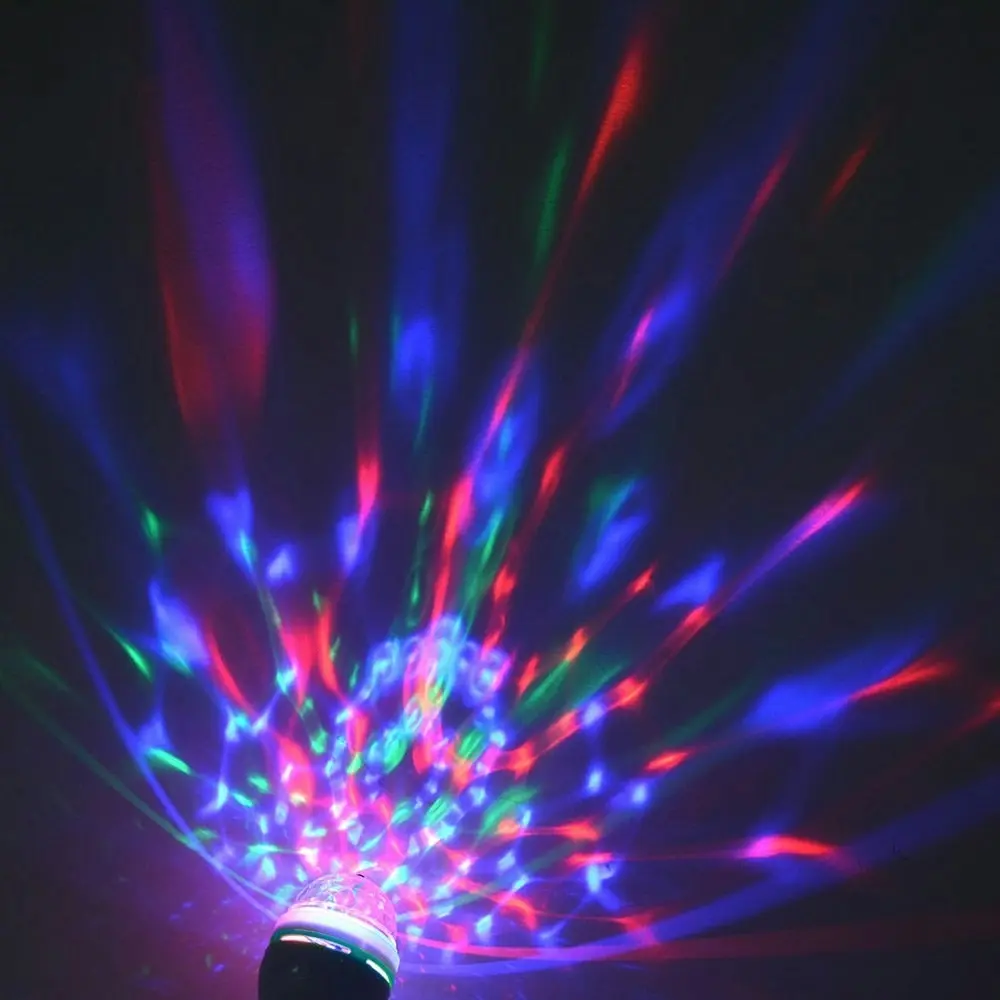 3W LED Disco Ball Light Bulb Lamp Bayonet Socket RGB Multicolour LED