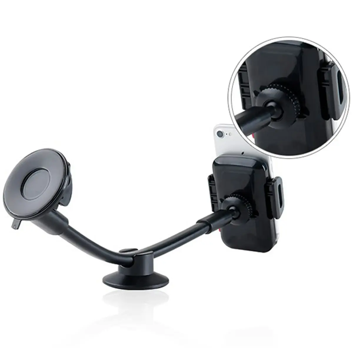 Quick Snap Universal Car Windshield Mount Holder Stand Mobile 3.5" - 7" Mobile Phone