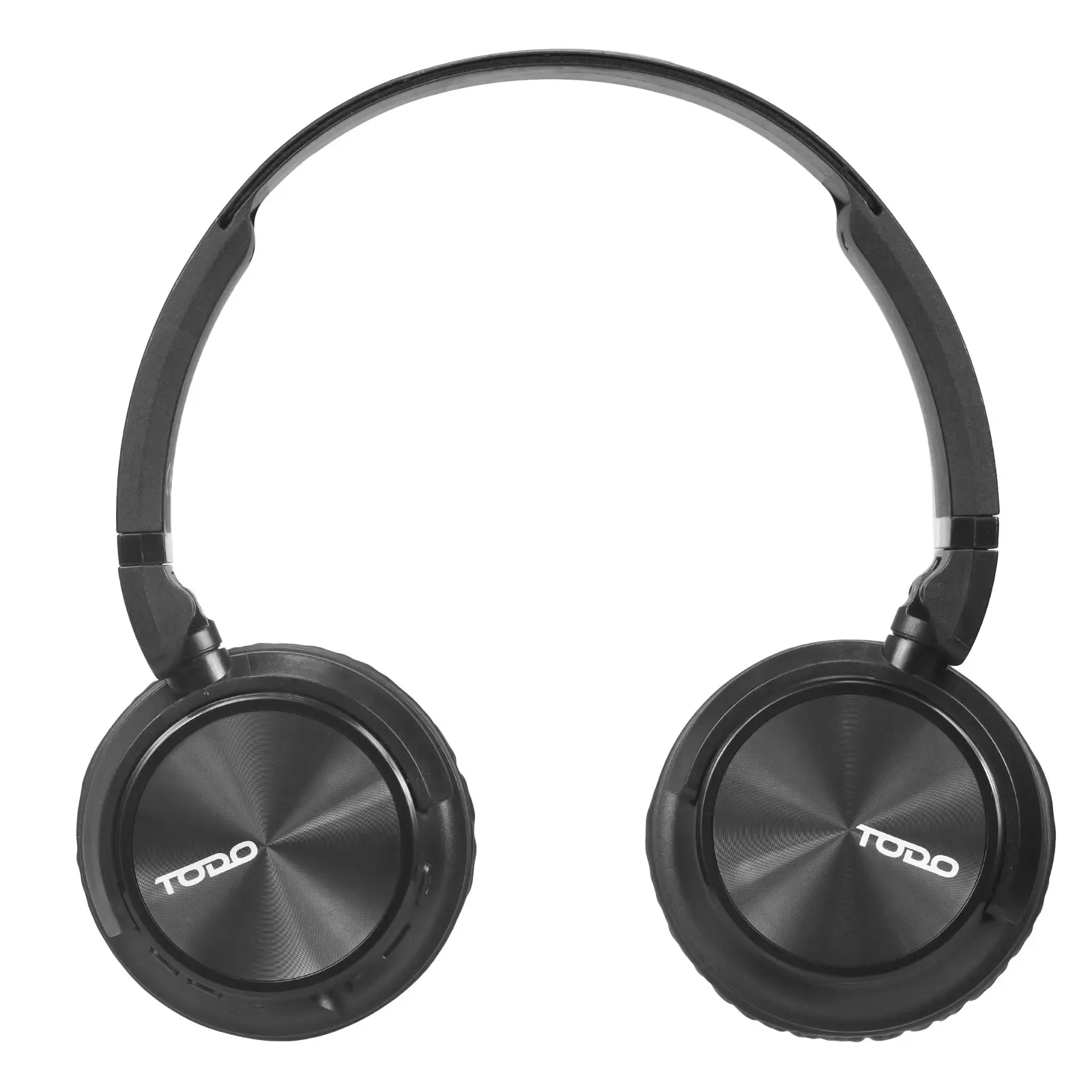 TODO Stereo Bluetooth 5.0 Headphones Earphones Rechargeable Battery Neodymium Driver - Black