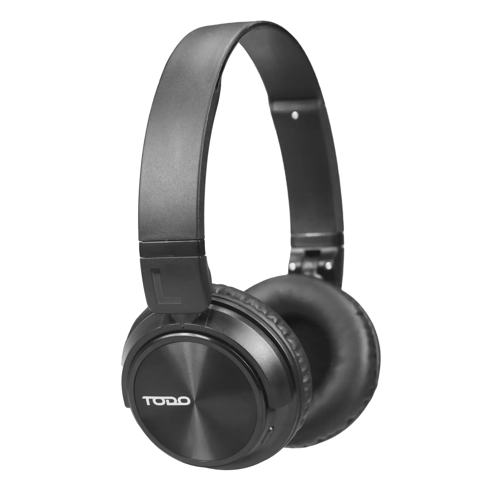 TODO Stereo Bluetooth 5.0 Headphones Earphones Rechargeable Battery Neodymium Driver - Black