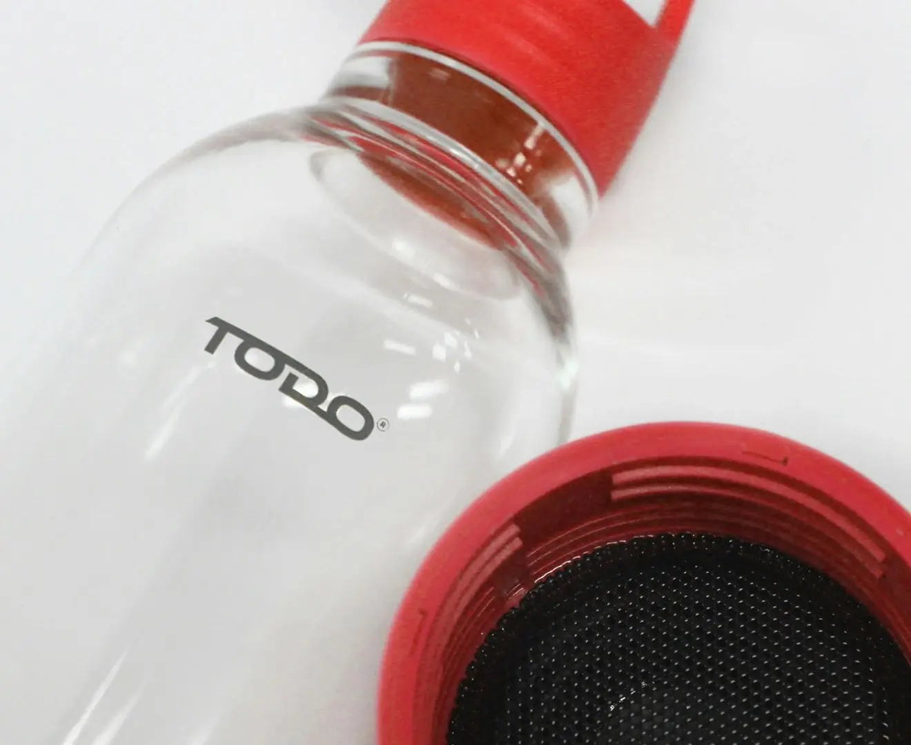 TODO Bluetooth Water Bottle Speaker 400Ml Portable Rechargeable Bottled Speakers - Red