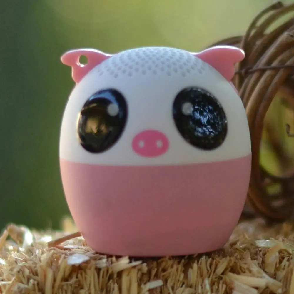 Bluetooth V4.1 Mini Animal Speaker Portable Rechargeable Handsfree Shutter Pig