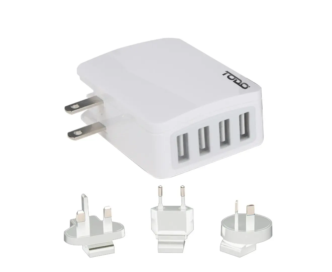 4 Port Usb Universal Travel Charger Adapter Fast Charge Au Eu Uk Us International