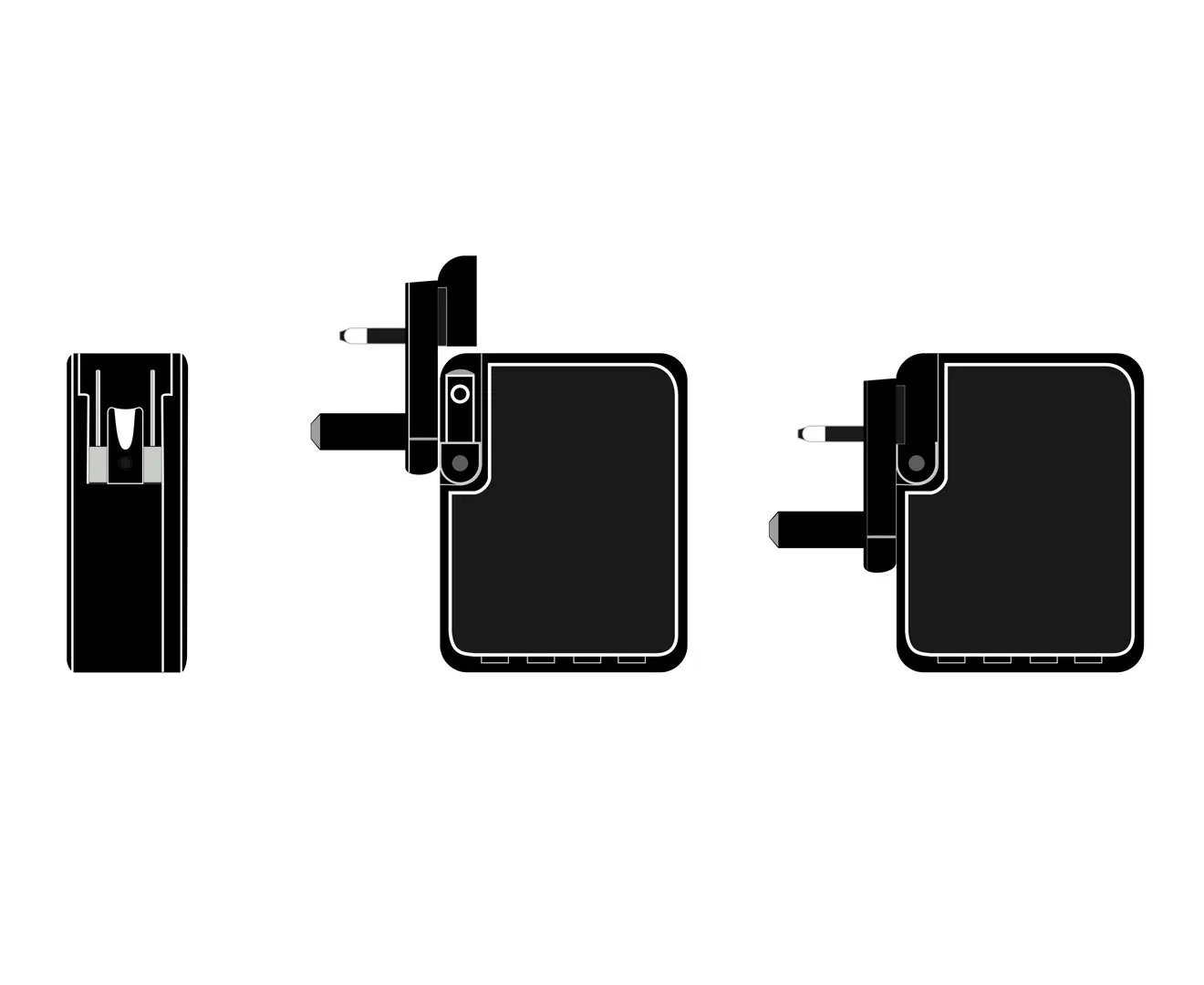 TODO 4 Port Usb Universal Travel Charger Adapter Fast Charge 2.4A Au Eu Uk Us Saa Approved