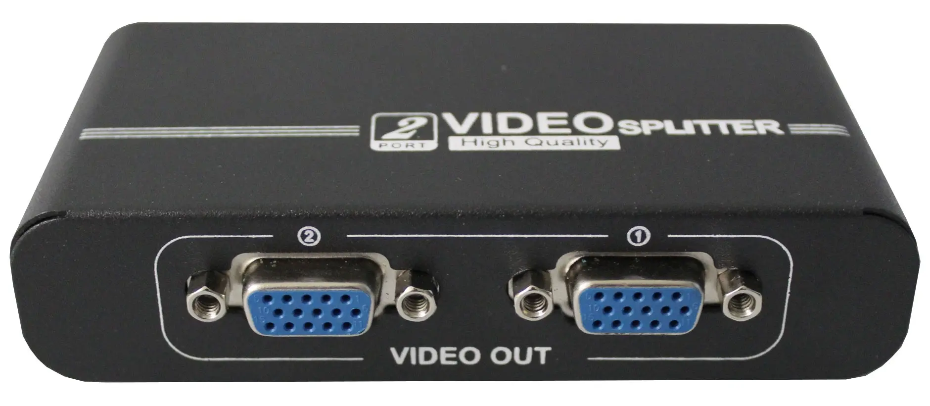 1 To 2 Port Vga Splitter High Resolution Support 1920 X 1440 550Mhz Video 102A