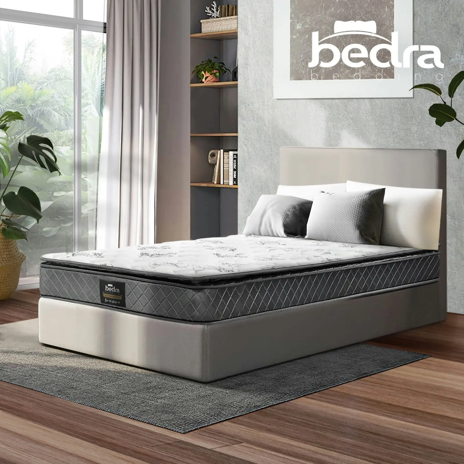 Bedra Single Mattress Breathable Luxury Bed Bonnell Spring Foam Medium 21cm