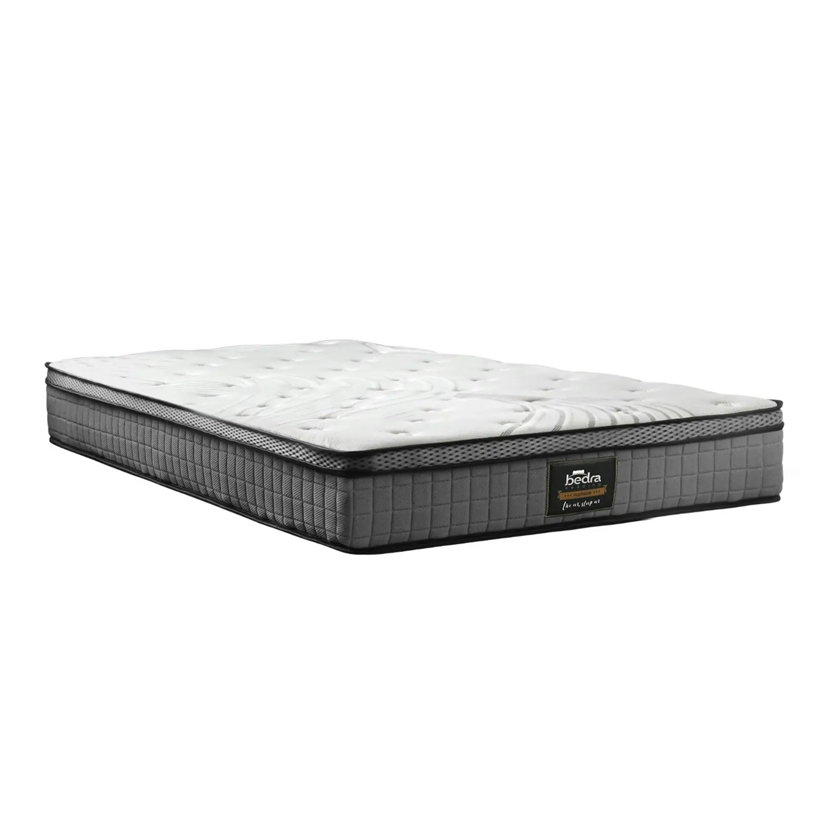 Bedra King Single Mattress Bed Spring Mattress 4D Mesh Euro Top Medium Foam 22cm