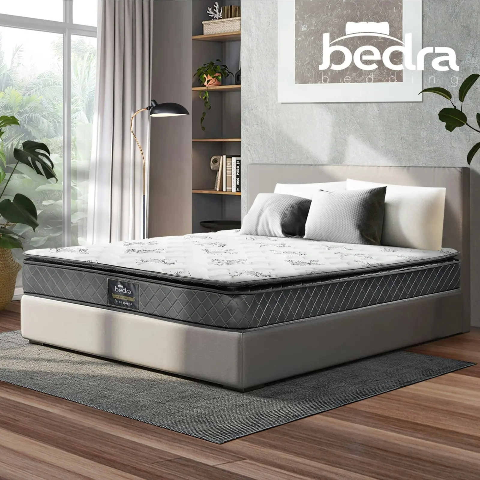 Bedra Double Mattress Breathable Luxury Bed Bonnell Spring Foam Medium 21cm