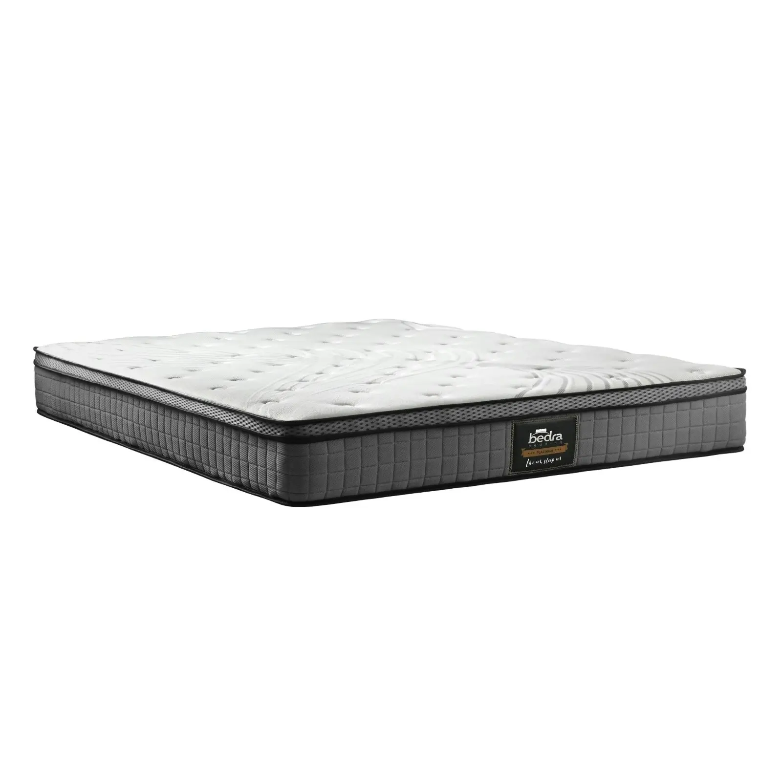 Bedra Double Mattress Bed Spring Mattress 4D Mesh Fabric Euro Top Medium 22cm