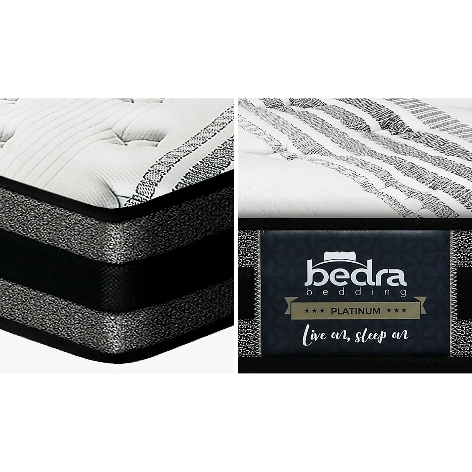 Bedra King Single Mattress Breathable Luxury Bonnell Spring Foam Medium 18cm