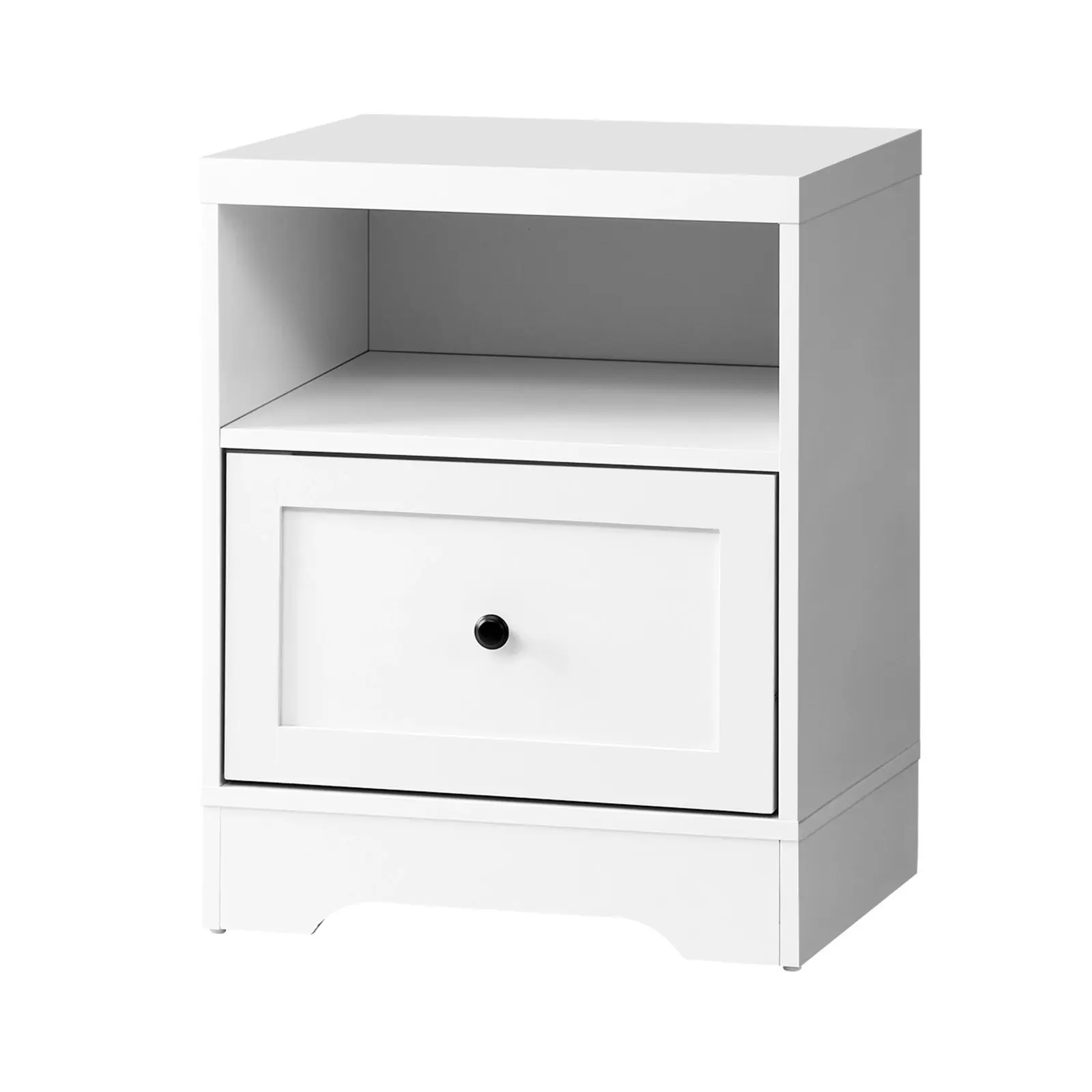 Oikiture Bedside Tables Drawers Nightstand Storage Cabinet Hamptons Furniture