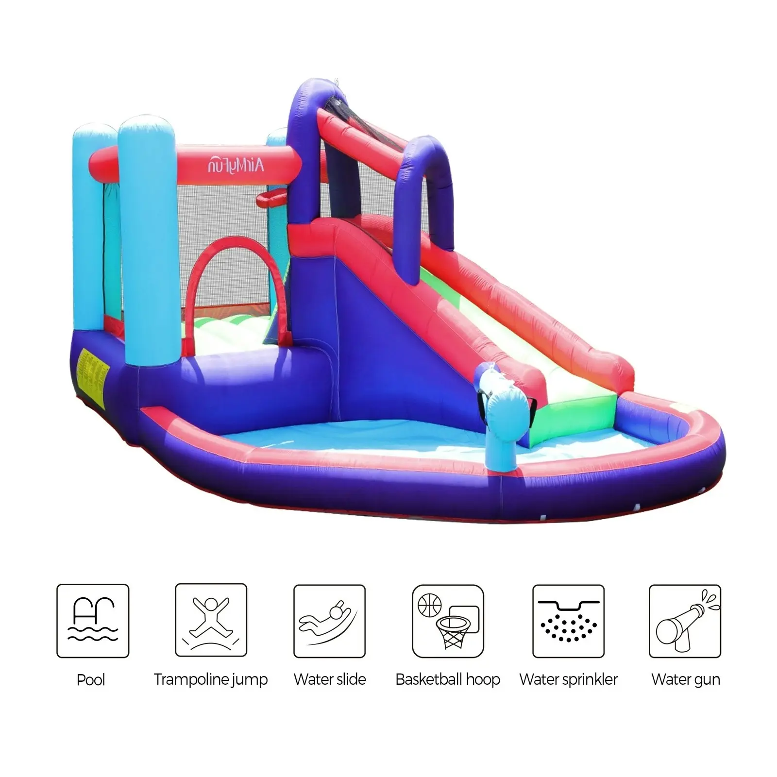 AirMyFun Inflatable Bounce House Water Slide Park Trampoline Jumping Castle Toy