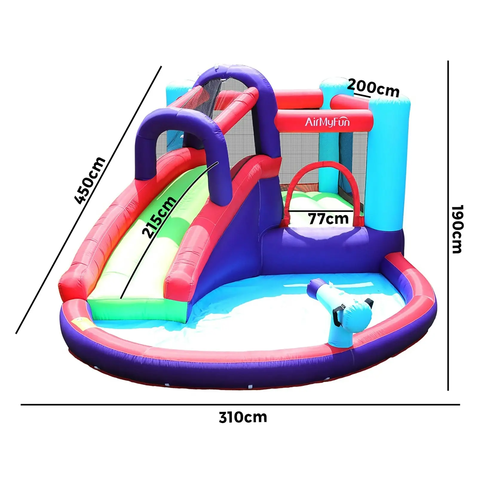 AirMyFun Inflatable Bounce House Water Slide Park Trampoline Jumping Castle Toy