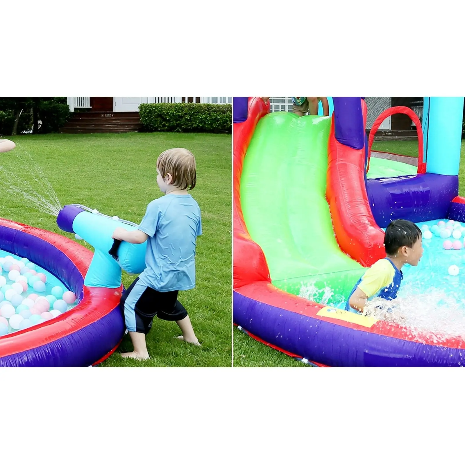 AirMyFun Inflatable Bounce House Water Slide Park Trampoline Jumping Castle Toy