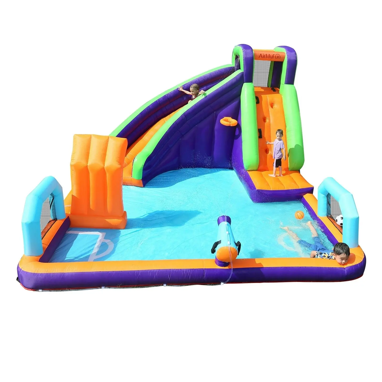 AirMyFun Inflatable Water Slide Bounce House Jumping Castle Park Play Pool Gift