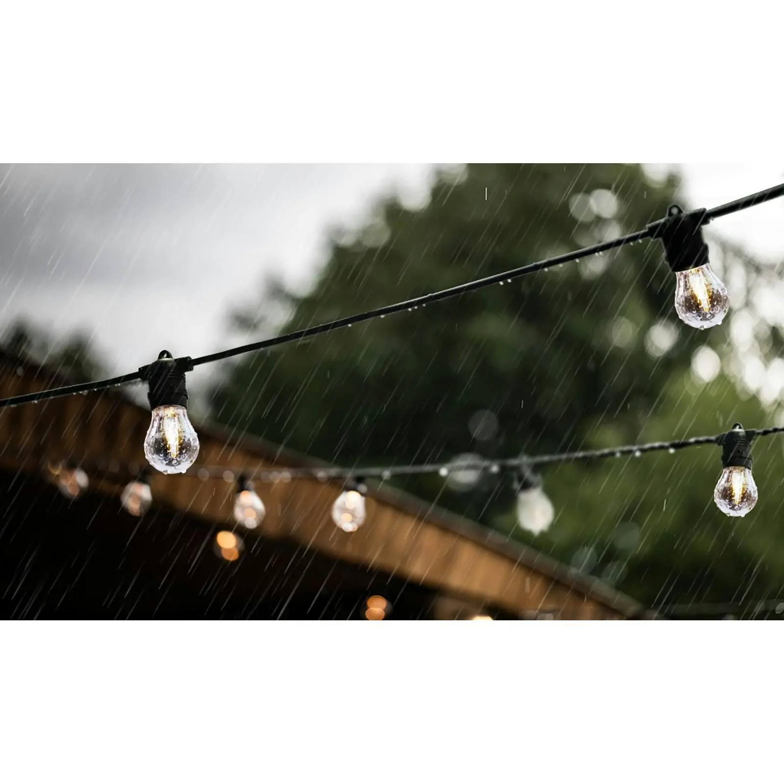 Mazam 23M Festoon String Lights LED Christmas Waterproof Wedding Party Outdoor