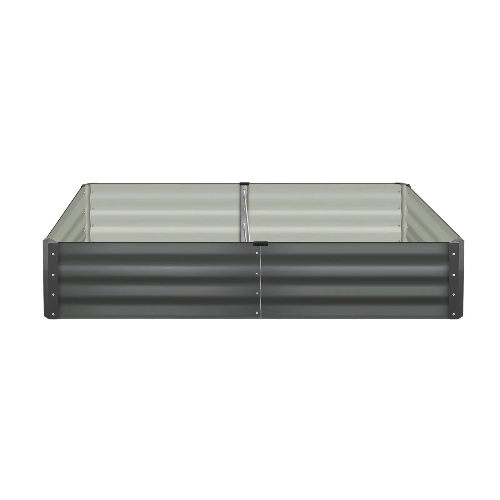 Livsip Garden Bed Raised Instant Planter x 2 Galvanised Steel 150 x 90 x 30CM