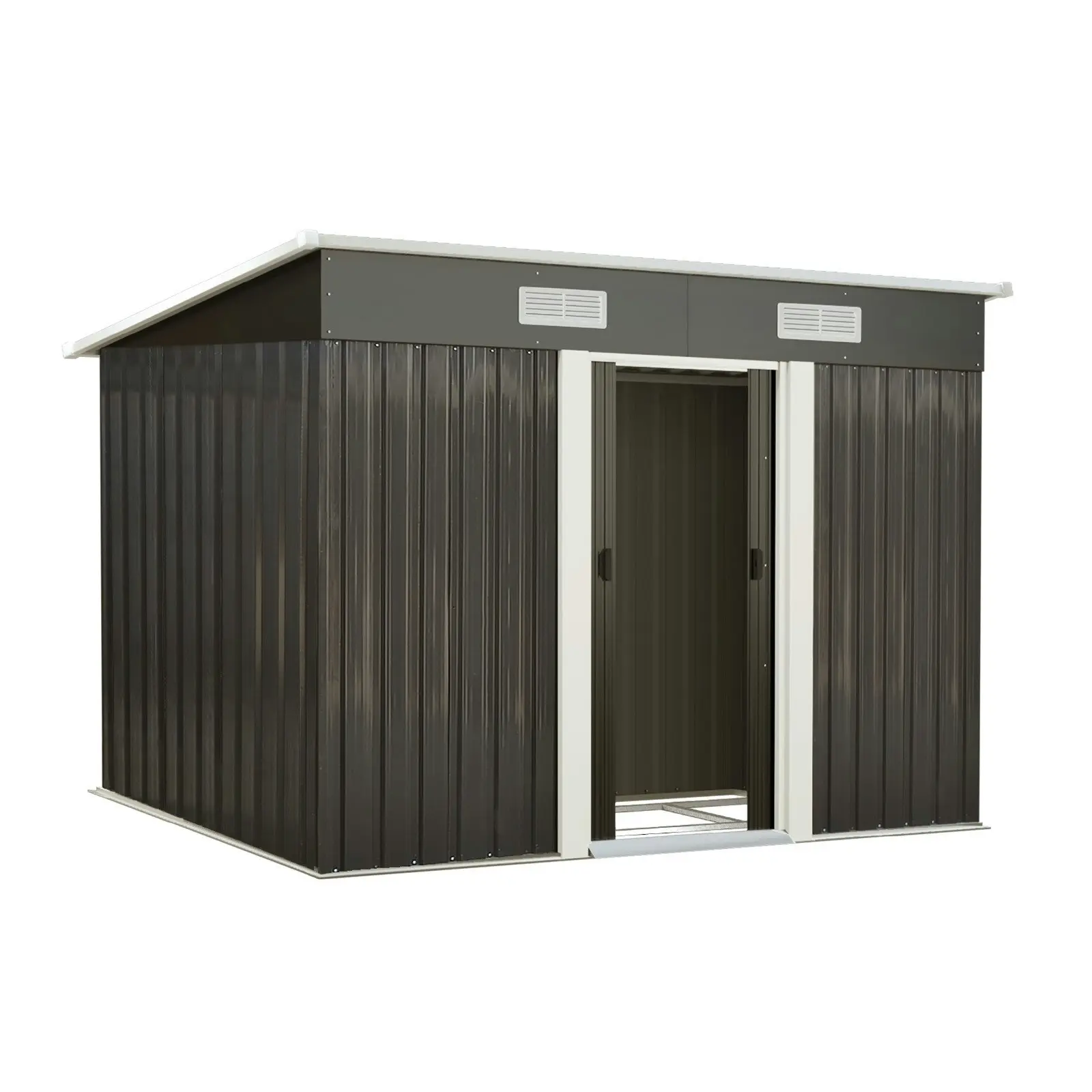 Livsip Garden Shed Outdoor Storage Sheds 2.38x1.31M Workshop Cabin Metal Base