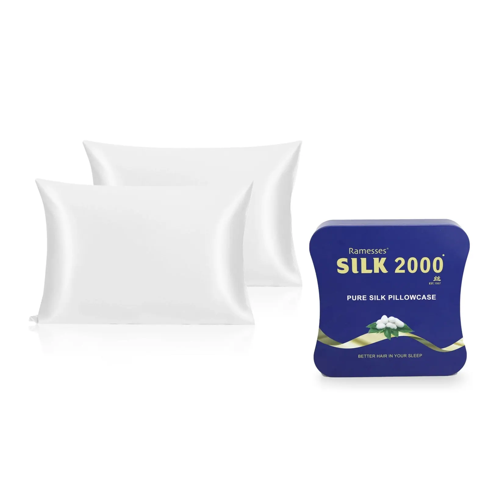 Ramesses Cooling Mulberry Silk Pillowcase&EyeMask