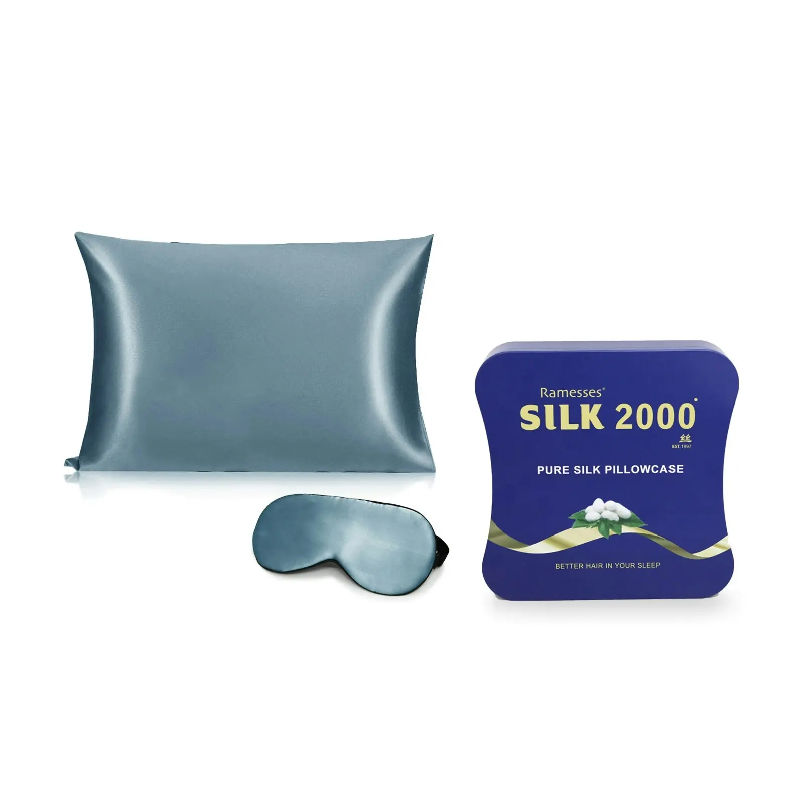 Ramesses Cooling Mulberry Silk Pillowcase&EyeMask