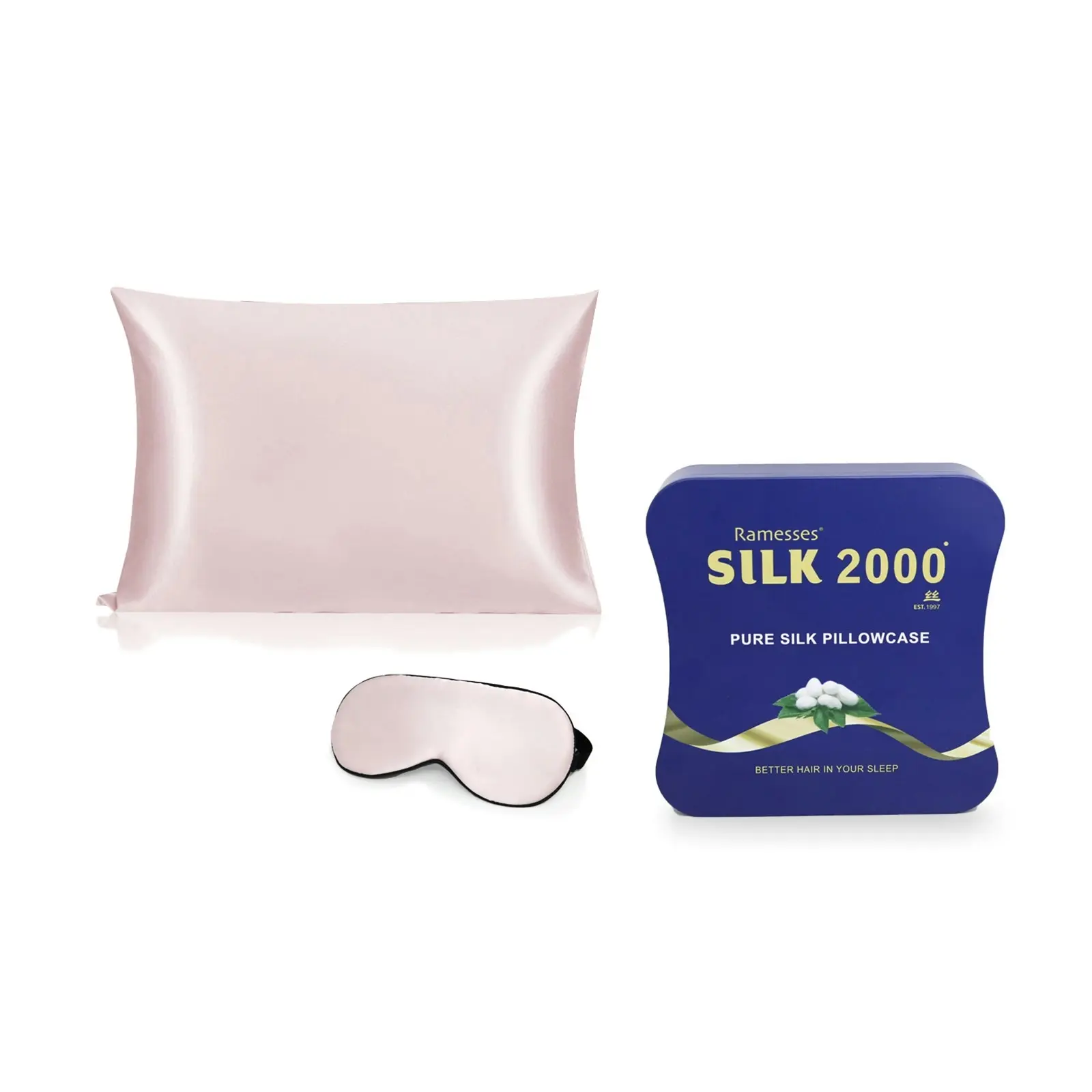 Ramesses Cooling Mulberry Silk Pillowcase&EyeMask