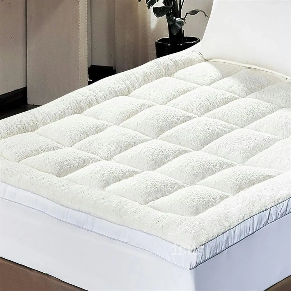 Premium 1600GSM Sherpa Mattress Topper