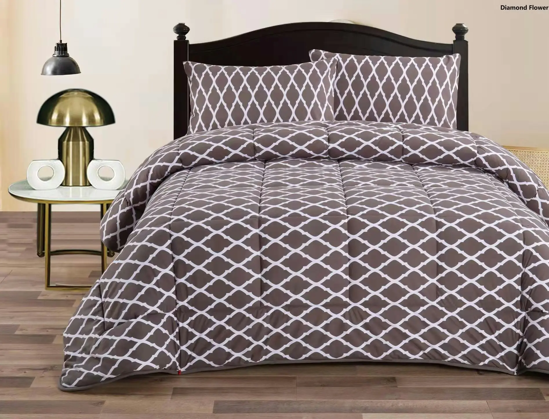 Ramesses Mirco Flannel Comforter Set Printing/Solid