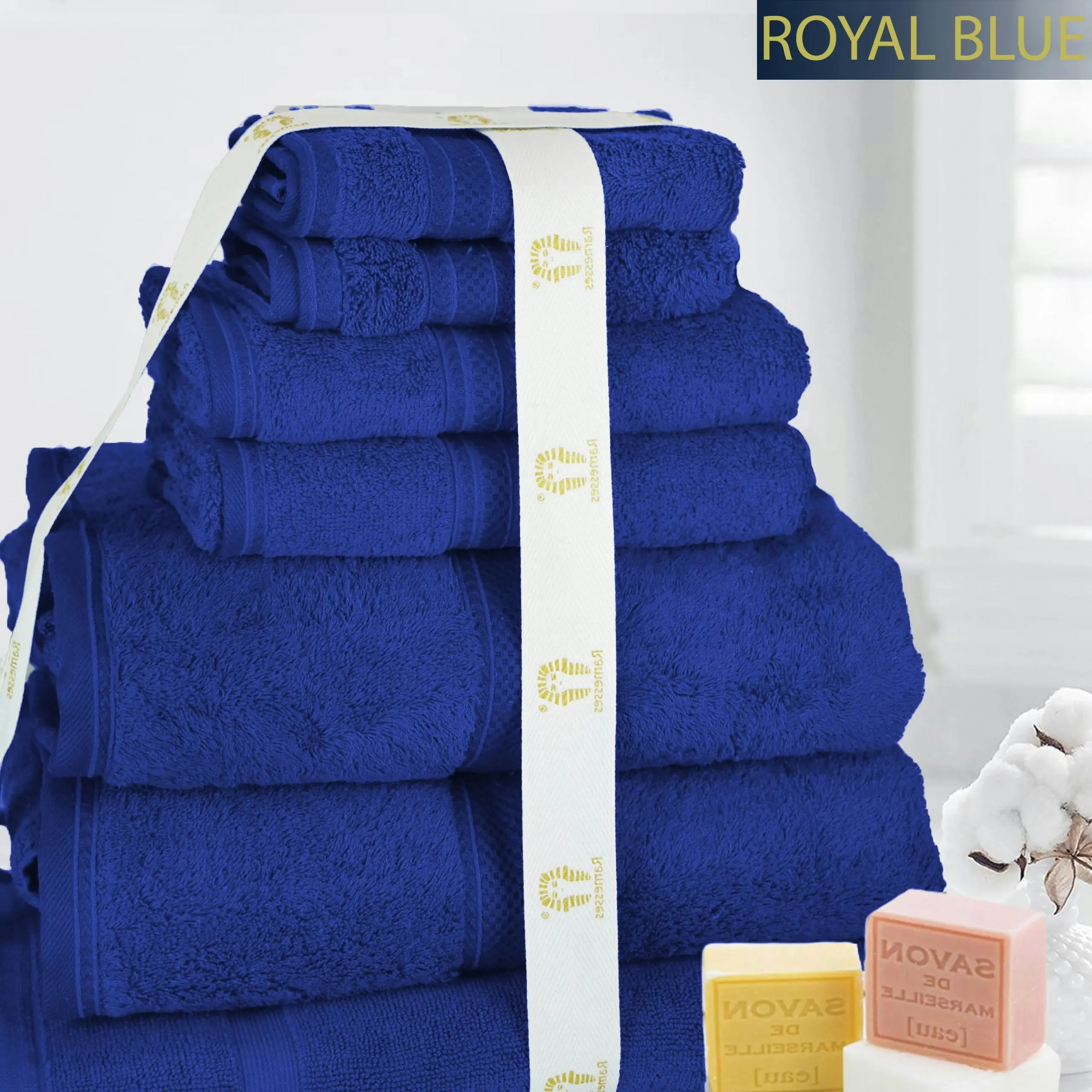 Ramesses 100% Egyptian Cotton 7-Piece Towel set