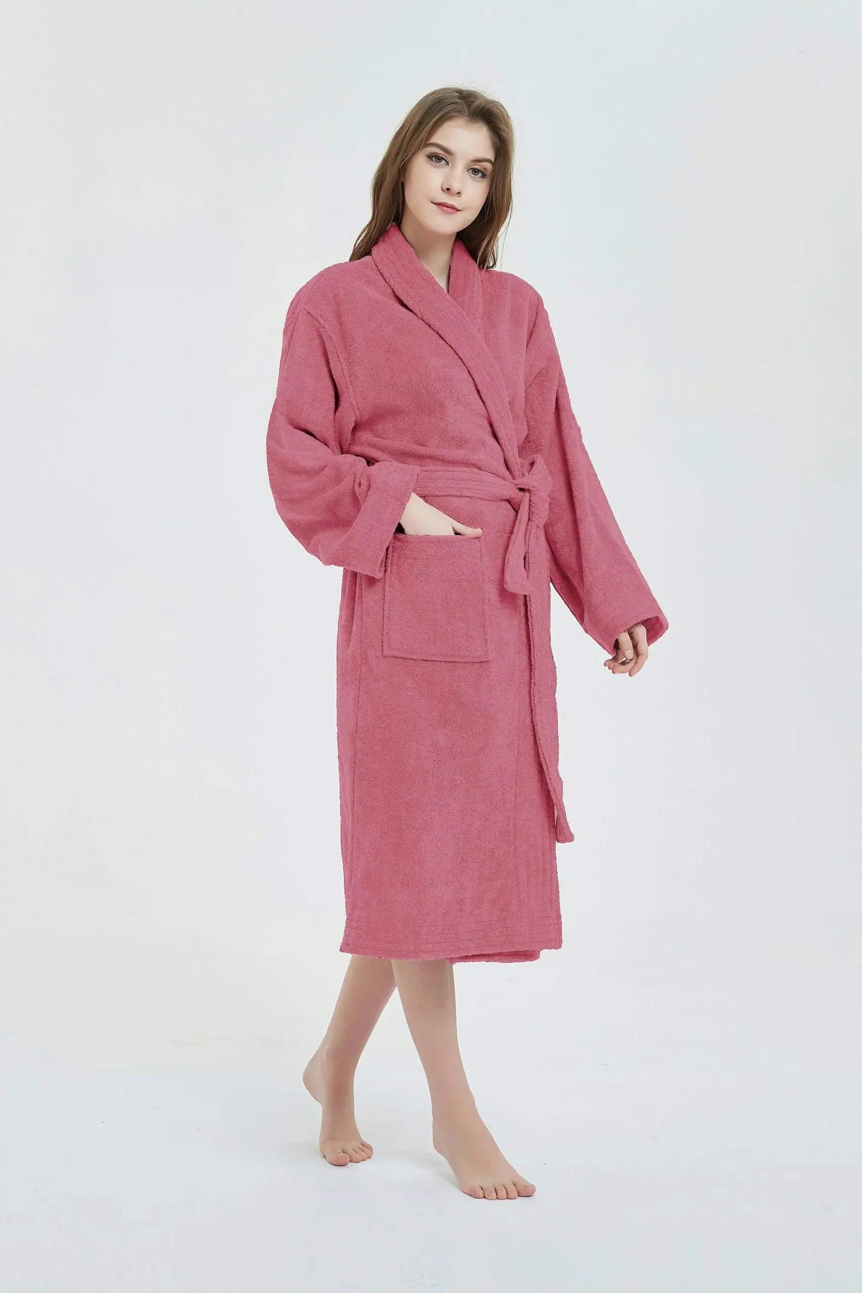 Ramesses Egyptian Cotton Terry Toweling Bathrobe